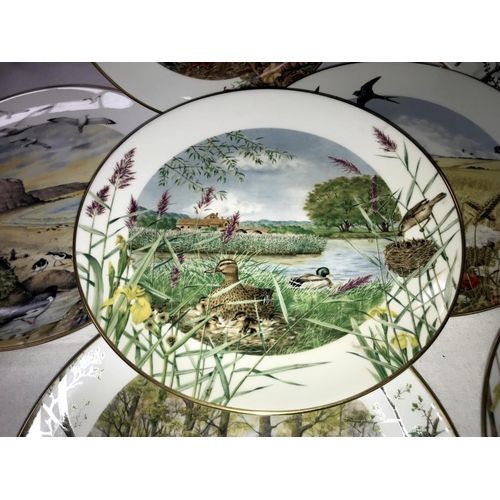 1510 - A set of 12 Peter Barnett Royal Worcester country month plates, January through to December