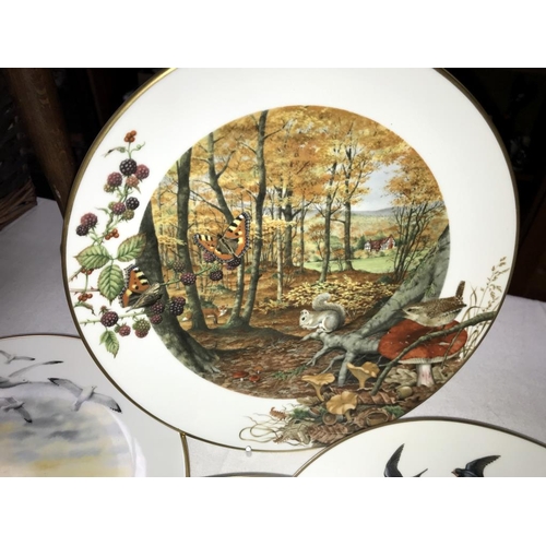 1510 - A set of 12 Peter Barnett Royal Worcester country month plates, January through to December