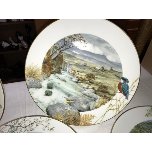 1510 - A set of 12 Peter Barnett Royal Worcester country month plates, January through to December