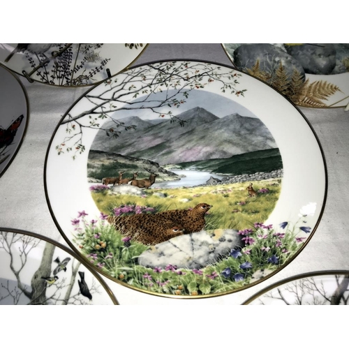 1510 - A set of 12 Peter Barnett Royal Worcester country month plates, January through to December