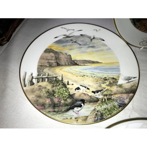 1510 - A set of 12 Peter Barnett Royal Worcester country month plates, January through to December