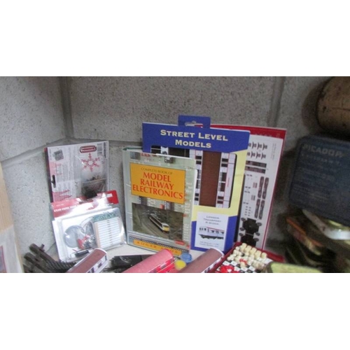 10 - A mixed lot of vintage tins (most with contents) together with a mixed lot of railway related items.