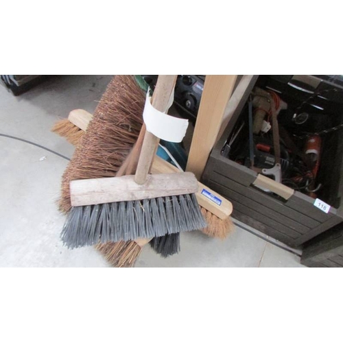 119 - A quantity of good yard brooms. (Collect only)