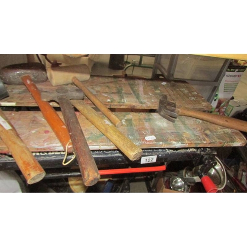 122 - A work mate, a chain saw, hammers etc., (Collect only)