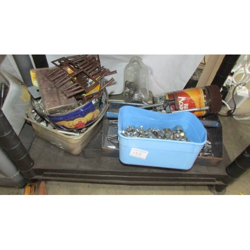 125 - Three shelves of tools, (Collect only)