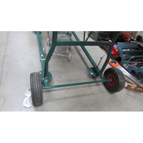 162 - A wheeled platform ideal for hedge cutting etc.,