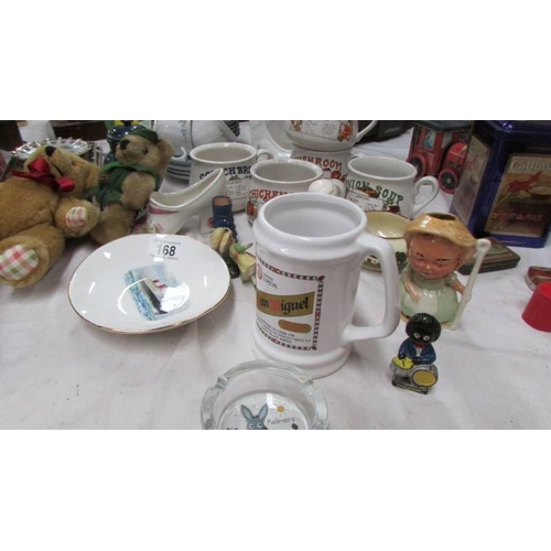 168 - A mixed lot including soup bowls etc., (Collect only)