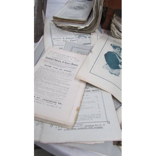 179 - A mixed lot of book advertisements etc.,