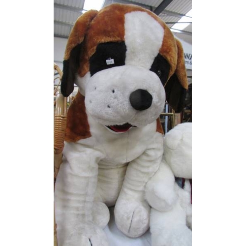 244 - A large St. Bernard, a lion and a white bear.  (Collect only)