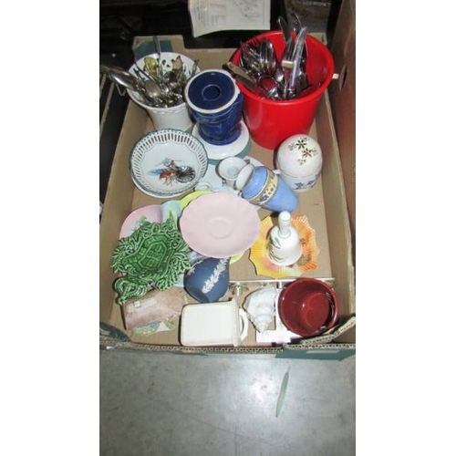 251 - Five boxes of miscellaneous ceramics, (Collect only)