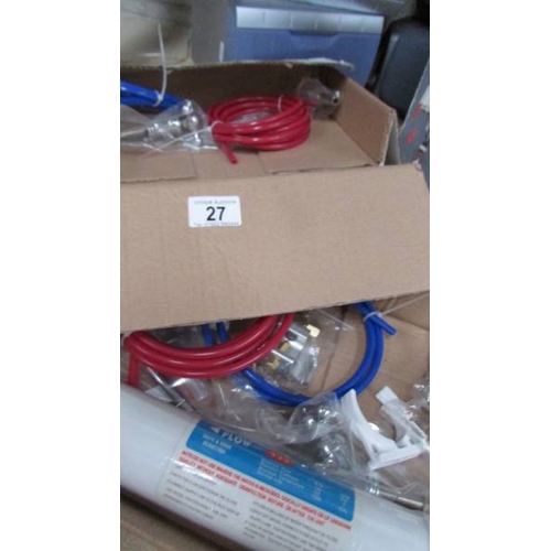 27 - 2 new Aquarius water filtration kits and a new universal cistern kit.