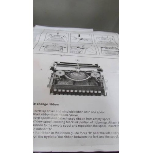 283 - A vintage Rover 5000 portable typewriter, (Collect only)