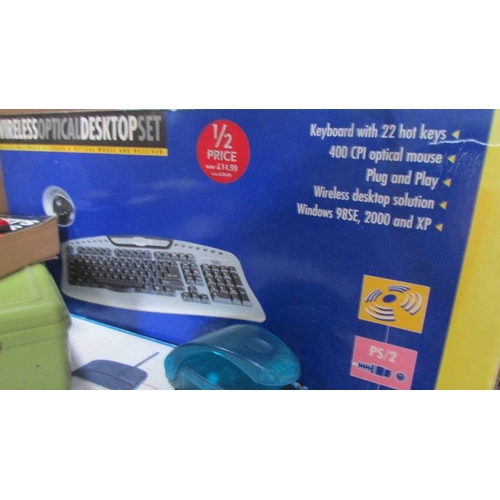 65 - A mixed lot including tools, computer keyboard etc.,