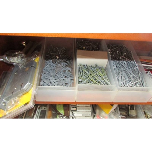 83 - A large quantity of nails, hinges etc., (Collect only)