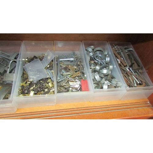 83 - A large quantity of nails, hinges etc., (Collect only)
