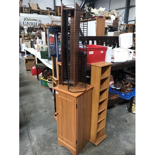 326 - A good lot of CD and DVD stands. (Collect only)