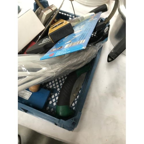 240 - A small box of mainly new tools.