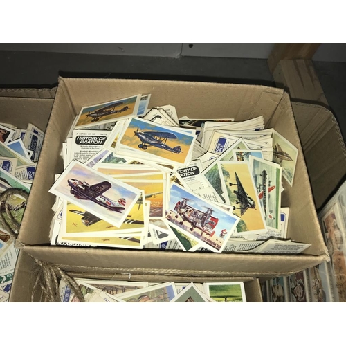 1013 - 3 boxes of loose tea cards & quantity of tea cards (mostly complete sets) in plastic sleeves