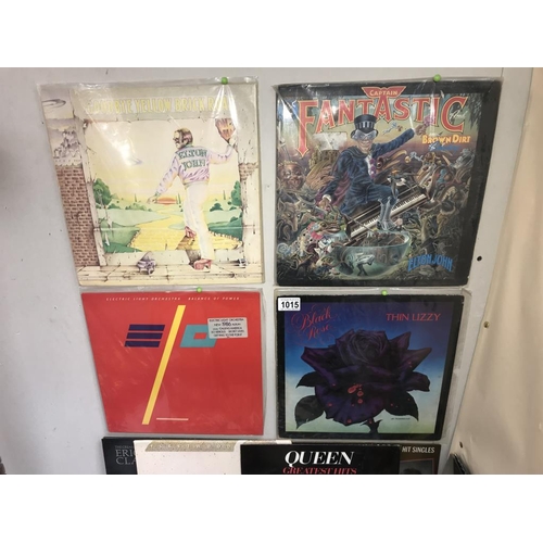 1015 - A good lot of LP's ELO x 5, Queen x 2, Fleetwood Mac x 2, Elton John x 2, Buddy Holly x 2, Status Qu... 