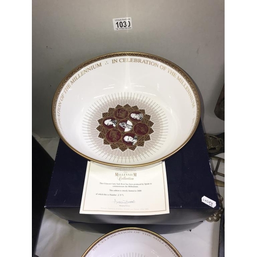 1030 - 2 boxed Spode Millenium collection Cutty Sark bowls no's 722 & 289 of 2000