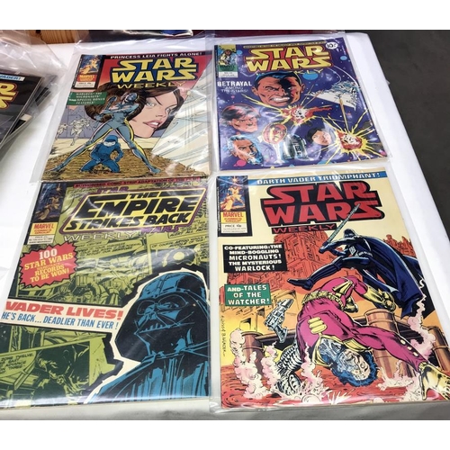 1044 - A good collection of Star Wars Weekly comics & The Empire Strikes Back comics (approximately 80 comi... 