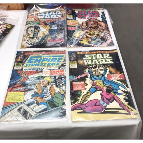 1044 - A good collection of Star Wars Weekly comics & The Empire Strikes Back comics (approximately 80 comi... 