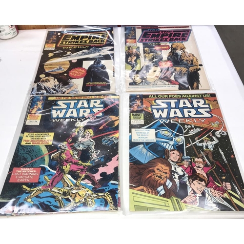 1044 - A good collection of Star Wars Weekly comics & The Empire Strikes Back comics (approximately 80 comi... 