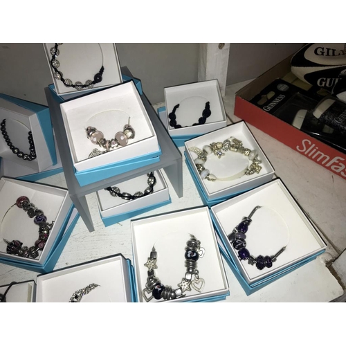 1082 - 17 assorted bracelets (boxed)