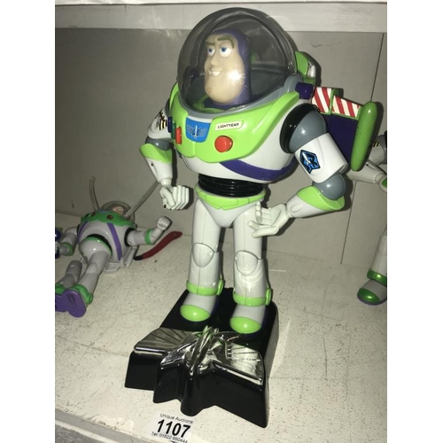 1107 - 5 x Buzz Lightyear toys (small one A/F)