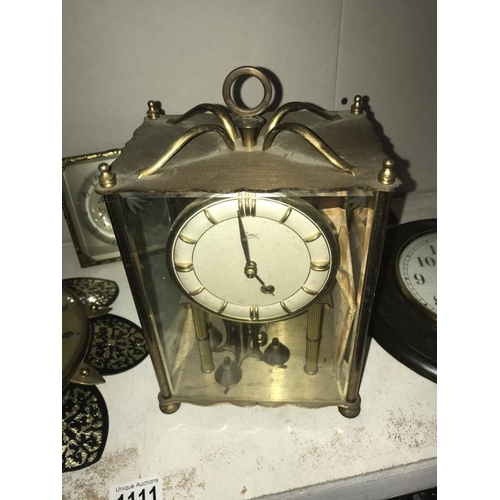 1111 - A selection of vintage/retro clocks including metamec