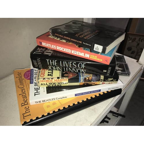 1127 - A selection of books &2 cassettes on The Beatles