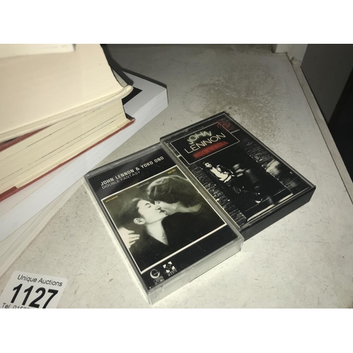 1127 - A selection of books &2 cassettes on The Beatles