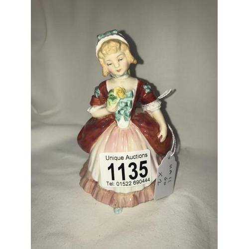 1135 - 2 Royal Doulton figurines - Ballet class HN3731 & Valerie HN2107