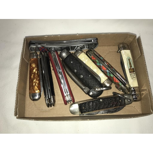 1190A - 9 various pen knives