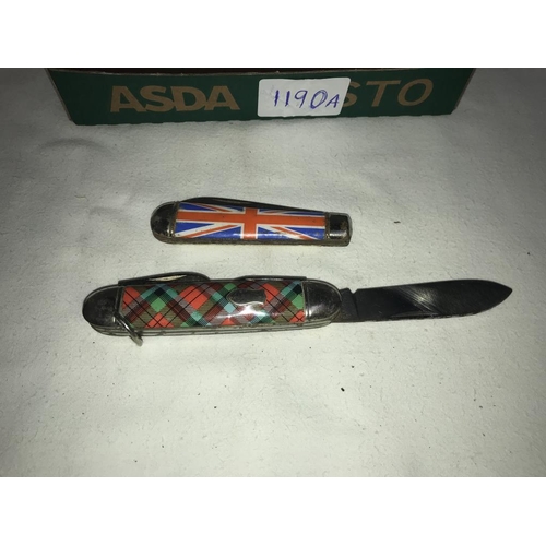 1190A - 9 various pen knives