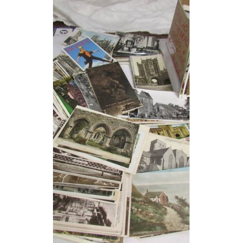 2203 - In excess of 600 vintage postcards featuring Churches, Cathedrals, Castles etc.,