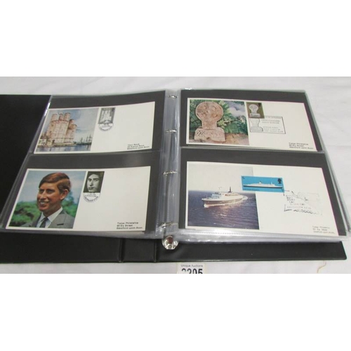 2205 - An album of approximately 140 first day covers including R A F, Railway, Football, Royalty, Historic... 