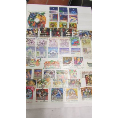 2207 - Five albums of world stamps including UK, New Zealand, Australia, Magyar, Nigeria, Lesotho, South Af... 