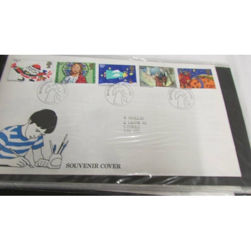 2210 - Four albums of circa 1970/80/90's first day covers.