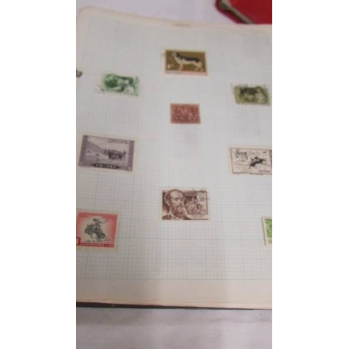 2216 - Four folders of assorted world stamps.