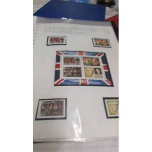 2216 - Four folders of assorted world stamps.