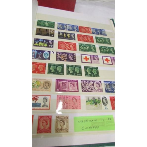 2219 - Three albums of UK and world stamps including Victorian penny reds.