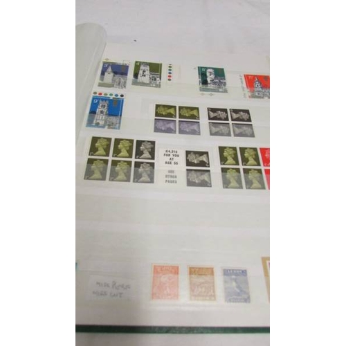 2224 - Two albums of UK and Channel Islands stamps including Victorian penny reds, a Victorian two penny bl... 