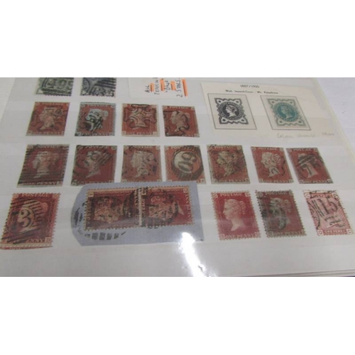 2224 - Two albums of UK and Channel Islands stamps including Victorian penny reds, a Victorian two penny bl... 