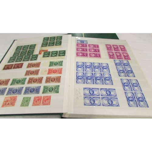 2224 - Two albums of UK and Channel Islands stamps including Victorian penny reds, a Victorian two penny bl... 