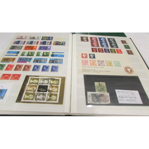 2224 - Two albums of UK and Channel Islands stamps including Victorian penny reds, a Victorian two penny bl... 