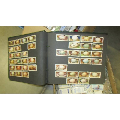 2228 - An album of cigarette cards including Ogden's Birds Eggs, Player Domestic Fowl, Will's Flowers etc.,... 