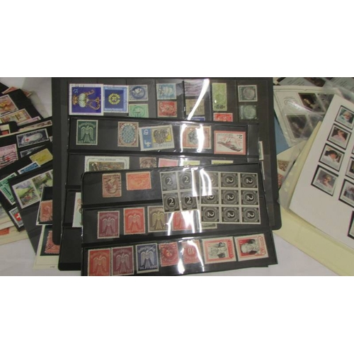 2230 - A box of assorted foreign stamps including Nicaragua, France, South Africa, Bhutan, Morocco, Bermuda... 