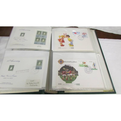 2240 - Four folders of first day covers including Wimbledon Lawn Tennis Museum, Ireland etc.,