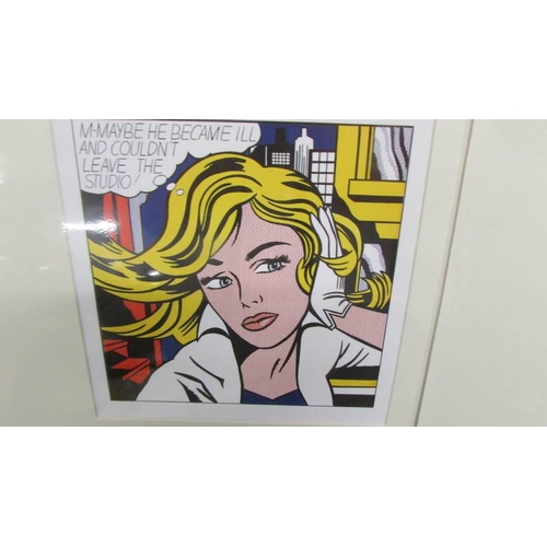 2306 - Roy Lichtenstein (1923-1997) Pair of prints one entitled 'M-Maybe (A girl's picture)' the other 'Oka... 